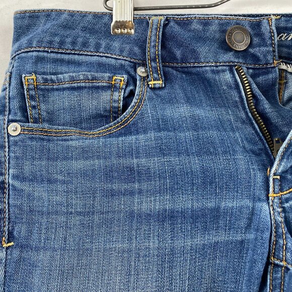 American Eagle Womens Jeans 32x29 Measured Super Stretch Skinny Blue - Picture 12 of 16